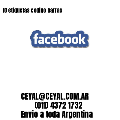 10 etiquetas codigo barras
