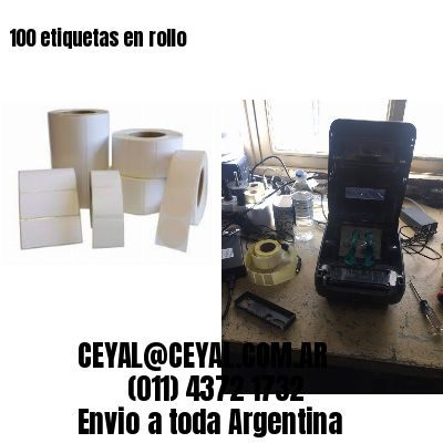 100 etiquetas en rollo