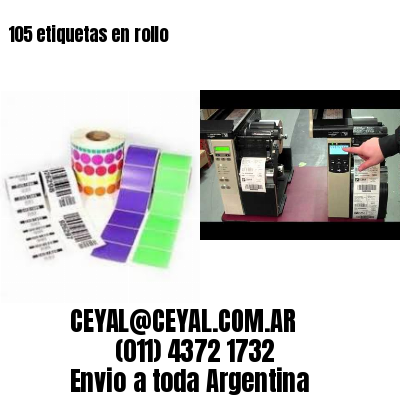 105 etiquetas en rollo