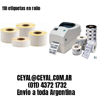110 etiquetas en rollo
