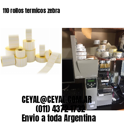 110 rollos termicos zebra