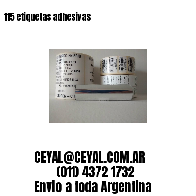 115 etiquetas adhesivas