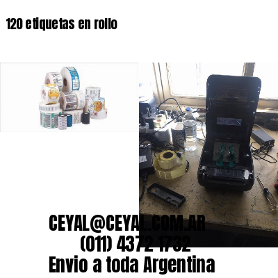 120 etiquetas en rollo