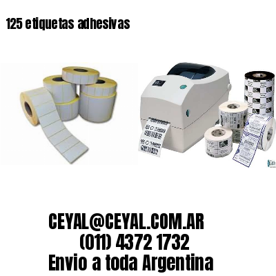 125 etiquetas adhesivas