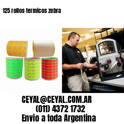 125 rollos termicos zebra