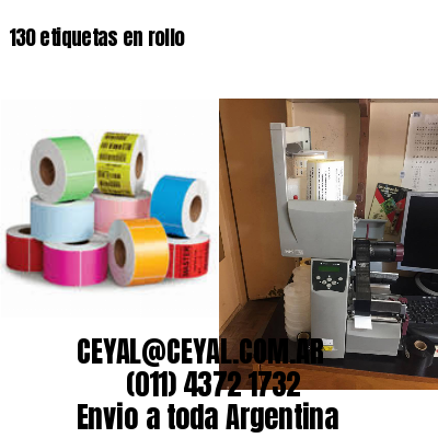 130 etiquetas en rollo