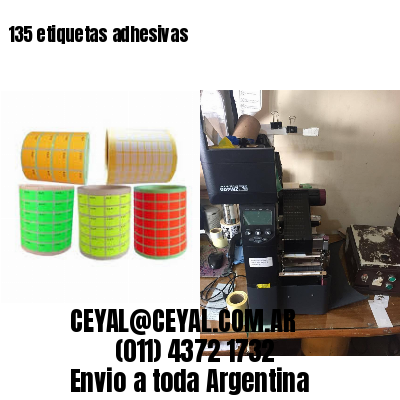 135 etiquetas adhesivas
