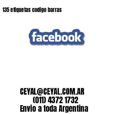 135 etiquetas codigo barras