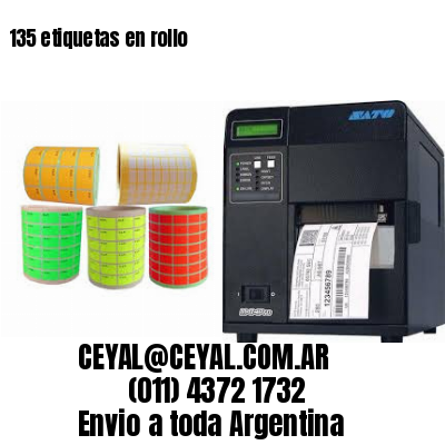 135 etiquetas en rollo