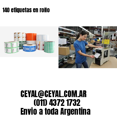 140 etiquetas en rollo