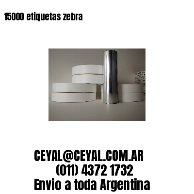 15000 etiquetas zebra
