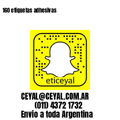 160 etiquetas adhesivas