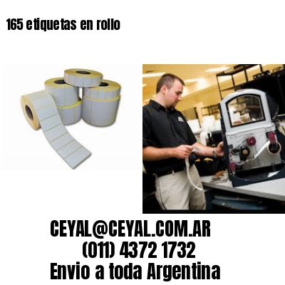 165 etiquetas en rollo