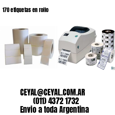 170 etiquetas en rollo