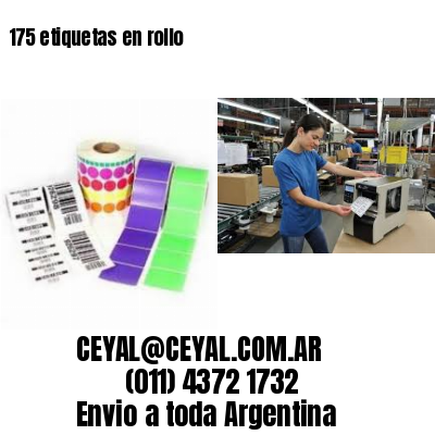 175 etiquetas en rollo