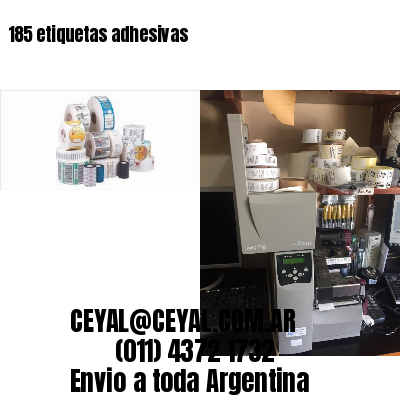 185 etiquetas adhesivas