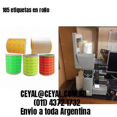 185 etiquetas en rollo