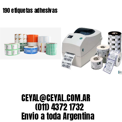 190 etiquetas adhesivas