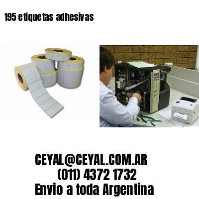 195 etiquetas adhesivas