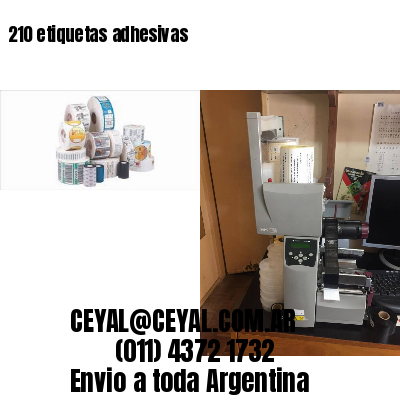 210 etiquetas adhesivas