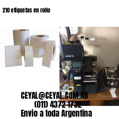 210 etiquetas en rollo
