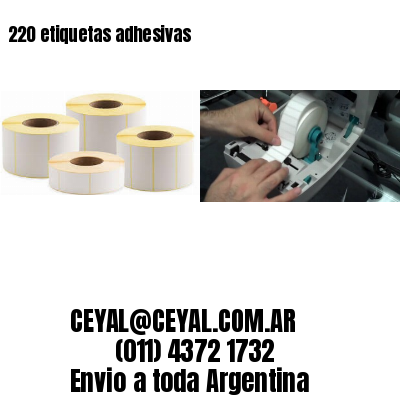 220 etiquetas adhesivas
