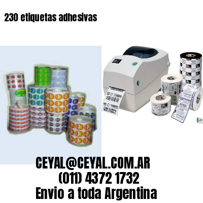 230 etiquetas adhesivas