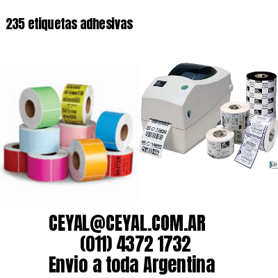 235 etiquetas adhesivas