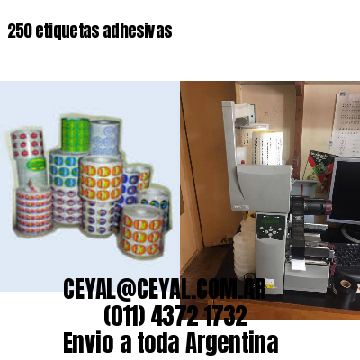 250 etiquetas adhesivas