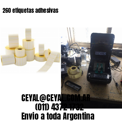 260 etiquetas adhesivas