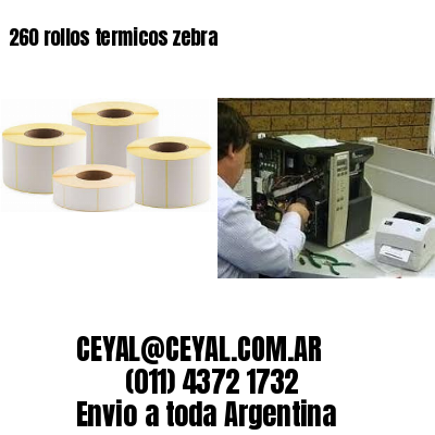 260 rollos termicos zebra