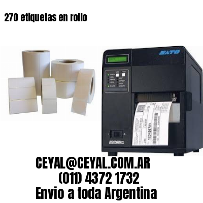 270 etiquetas en rollo