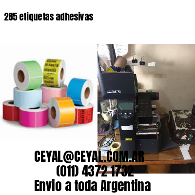 285 etiquetas adhesivas