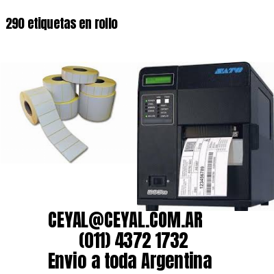 290 etiquetas en rollo