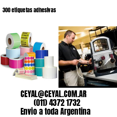 300 etiquetas adhesivas