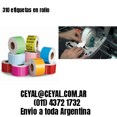 310 etiquetas en rollo