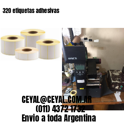 320 etiquetas adhesivas