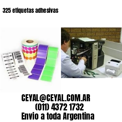 325 etiquetas adhesivas