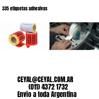 335 etiquetas adhesivas