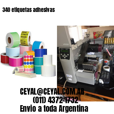 340 etiquetas adhesivas