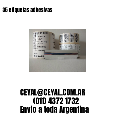 35 etiquetas adhesivas