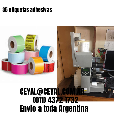35 etiquetas adhesivas