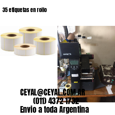 35 etiquetas en rollo