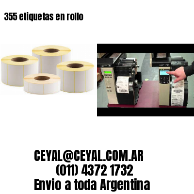 355 etiquetas en rollo