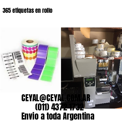 365 etiquetas en rollo