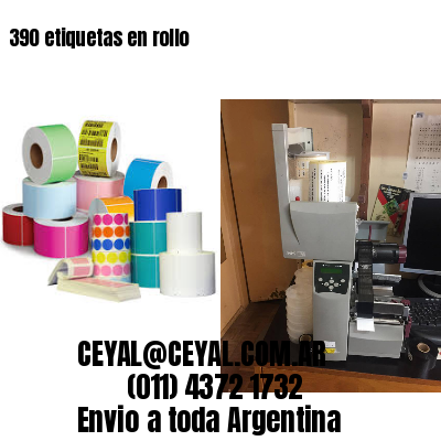 390 etiquetas en rollo