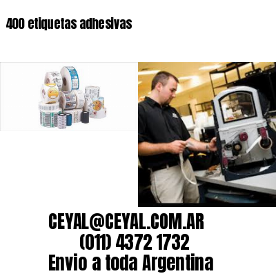 400 etiquetas adhesivas
