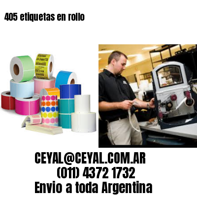 405 etiquetas en rollo