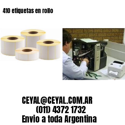 410 etiquetas en rollo