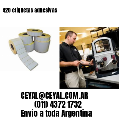 420 etiquetas adhesivas